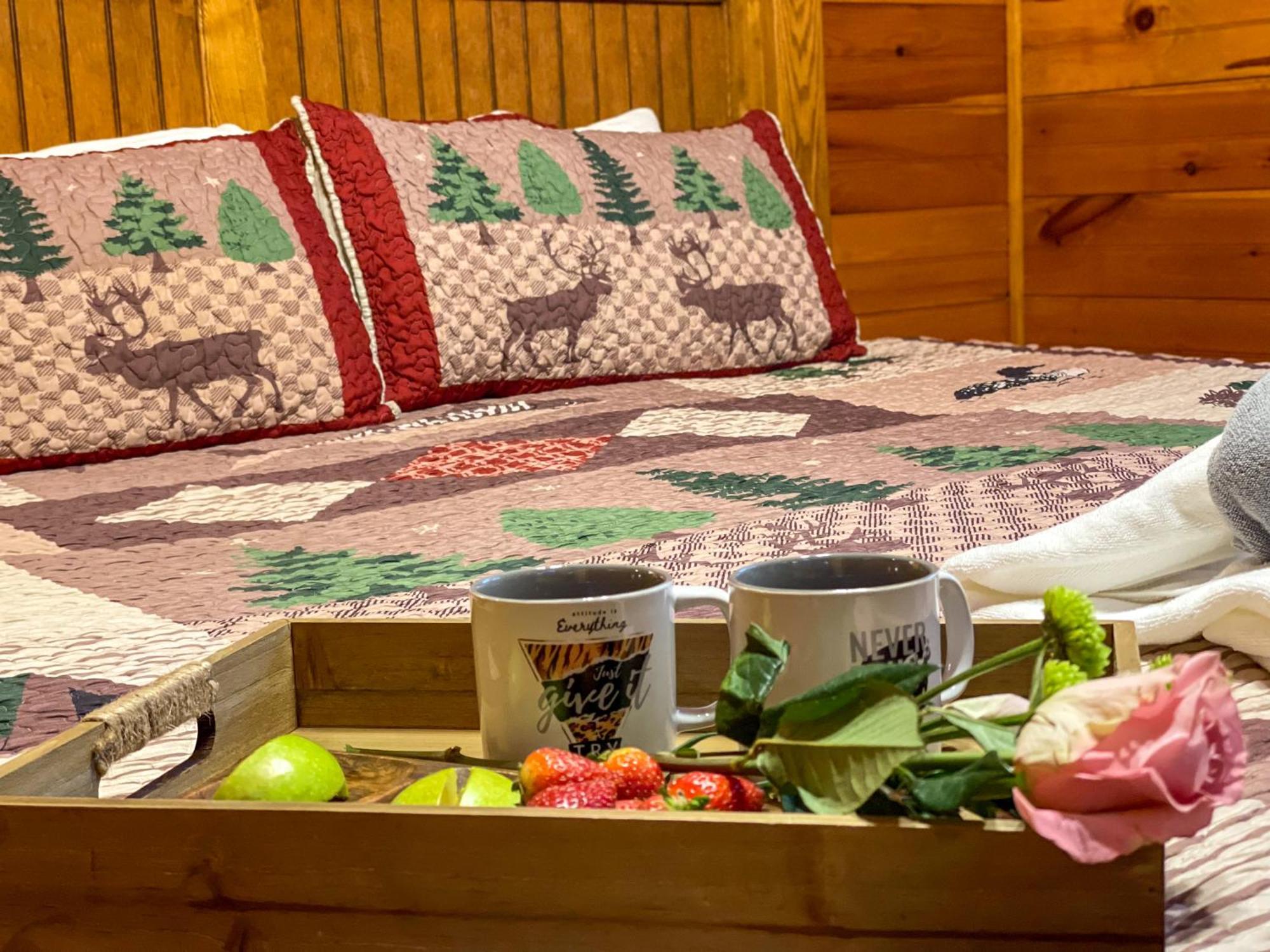 Spacious Resort Log Cabin, Easy Drive, Hot Tub, Arcade Gameroom, Mountain Vibe Gatlinburg Luaran gambar